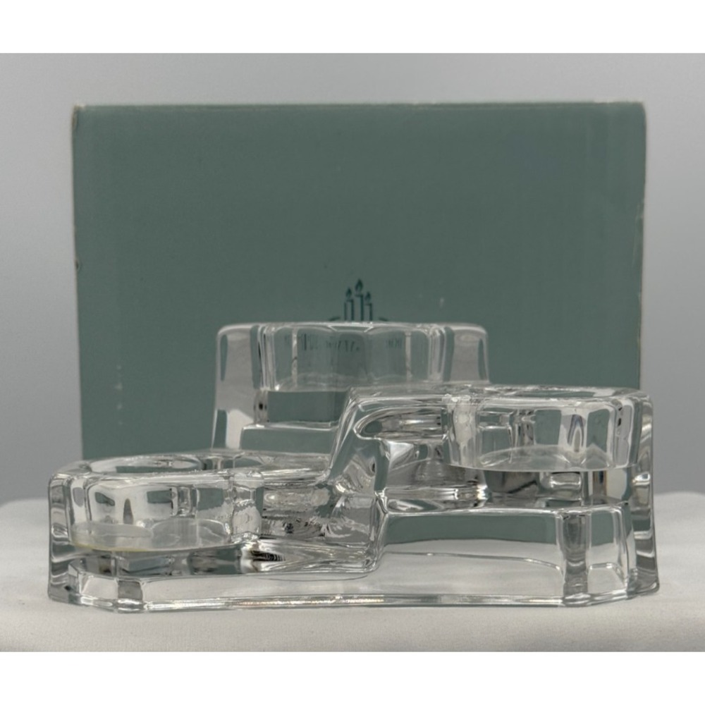 Partylite P7965 Mini Crystal Castle Candle Holder - NEW Open Box
